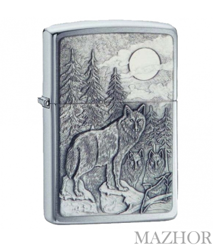Зажигалка Zippo Timberwolves Emblem Brushed Chrome 20855 Зажигалка Zippo Timberwolves Emblem Brushed Chrome 20855 - Фото №1