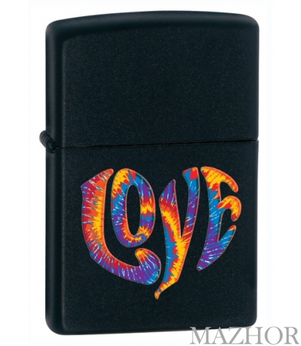 ��������� Zippo COLOURFUL LOVE BLACK MATTE 28045 - ���� �1
