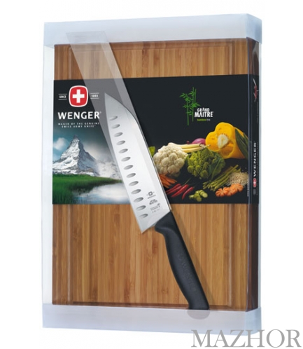 ����� �� ����� ����������� + ���� �������������� Santoku Wenger Grand Maitre 3.010.246.000 - ���� �1