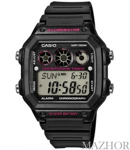 Часы Casio Standard Digital AE-1300WH-1A2VEF Часы Casio Standard Digital AE-1300WH-1A2VEF - Фото №1