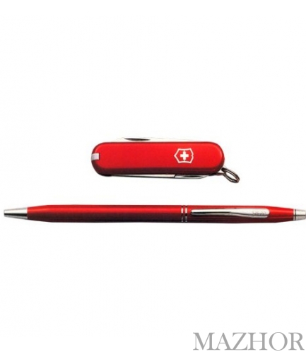 Подарочный набор из ножа и ручки Victorinox Vx44401 Подарочный набор из ножа и ручки Victorinox Vx44401 - Фото №1