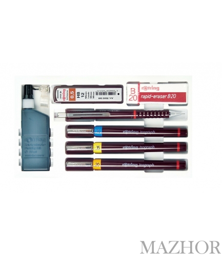 Письменный набор изографов Rotring College Set S0699380 Письменный набор изографов Rotring College Set S0699380 - Фото №1
