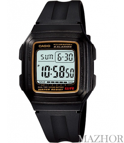 Часы Casio Standard Digital F-201WA-9AEF Часы Casio Standard Digital F-201WA-9AEF - Фото №1