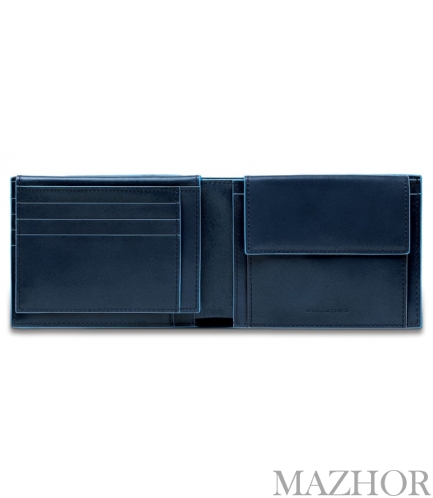 Портмоне Piquadro Blue Square (B2) PU1392B2R_BLU2 Портмоне Piquadro Blue Square (B2) PU1392B2R_BLU2 - Фото №1